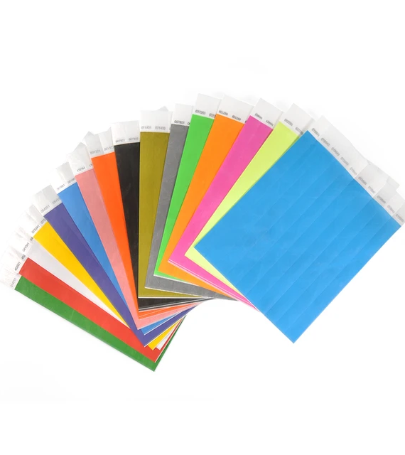Plain Paper Tyvek Wristbands Rwanda